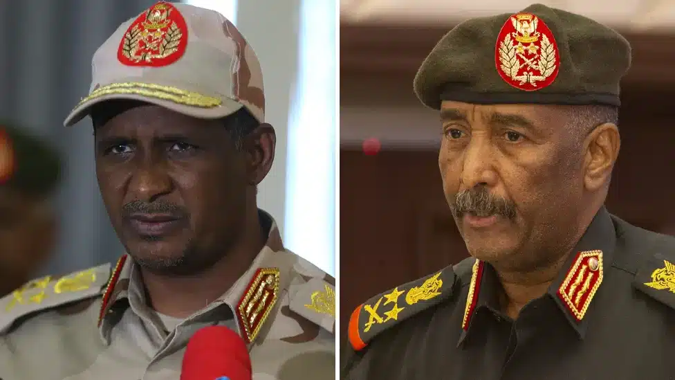 Sudan crisis: Burhan and Hemedti – the two generals at the heart of the Sudan conflict