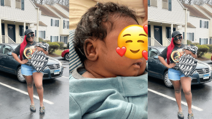 Ghanaians drool over Tracey Boakye’s cute and hairy son