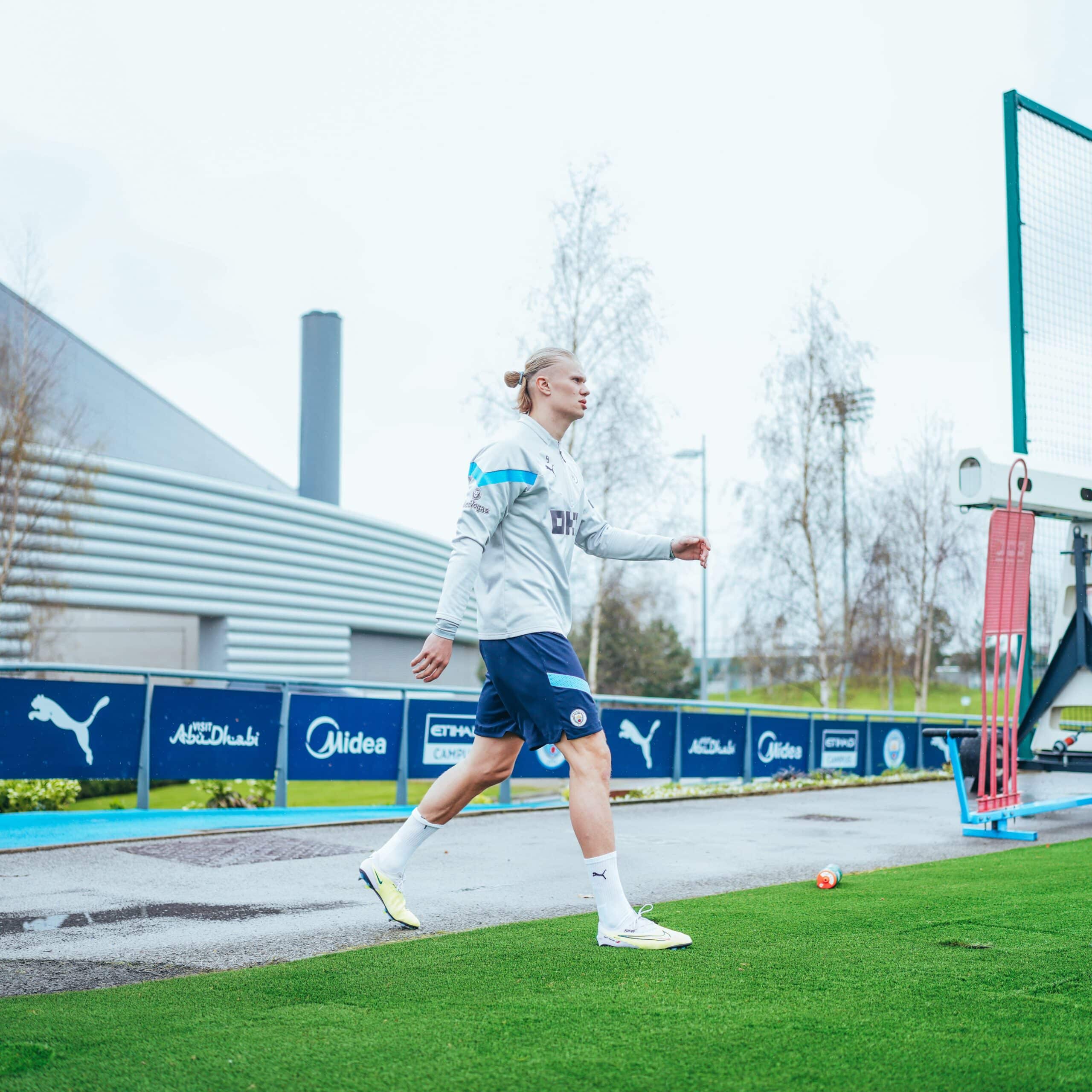 Haaland gets back to training after missing Liverpool rout