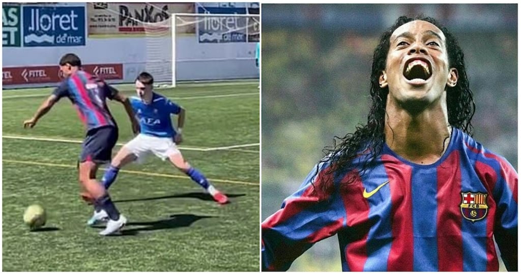 ‘Not even an ounce of talent!’ Netizens disappointed after Ronaldinho’s son’s debut