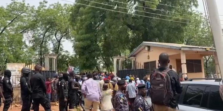 NDC supporters crowd High Court to protest arrest of Savelugu MP