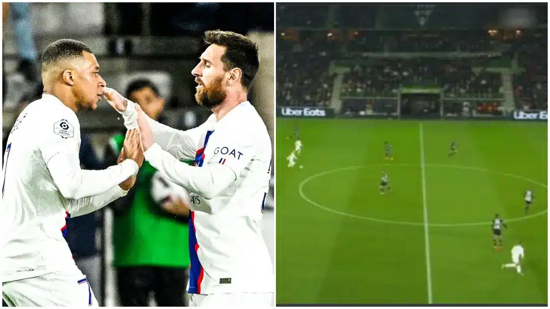 Messi’s heroic assist to Mbappe split the Angers defence