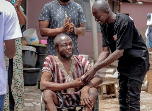 Lil Win donates wheelchairs, cash to 16 physically challenged persons on his birthday