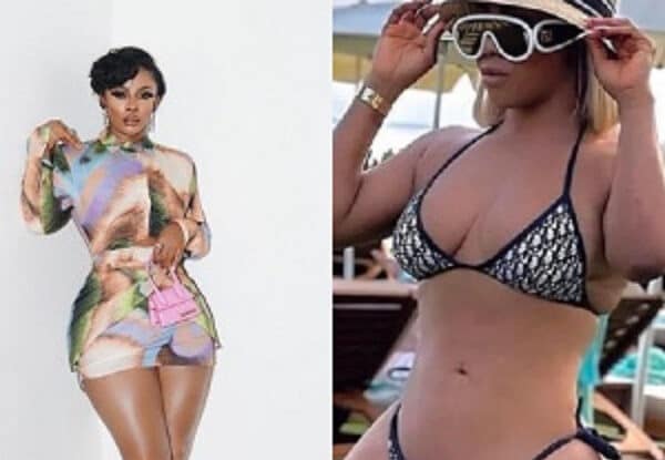 Netizens react to Toke Makinwa’s navel ‘relocation’ from her abdomen to her stomach