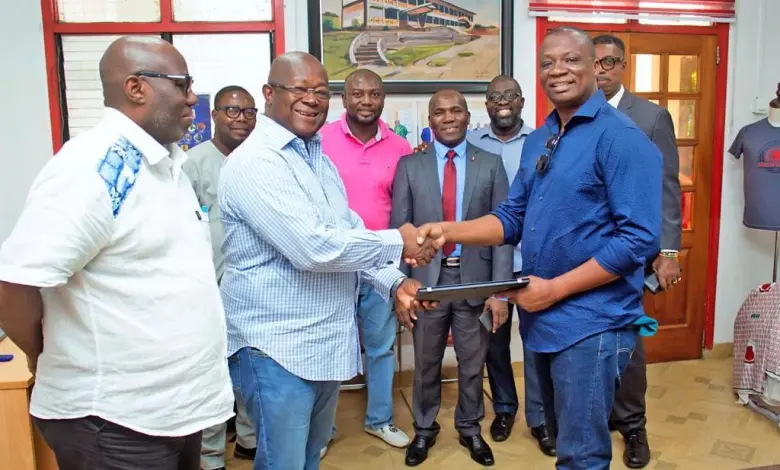 Mfantsipim school receives new laptops from former student