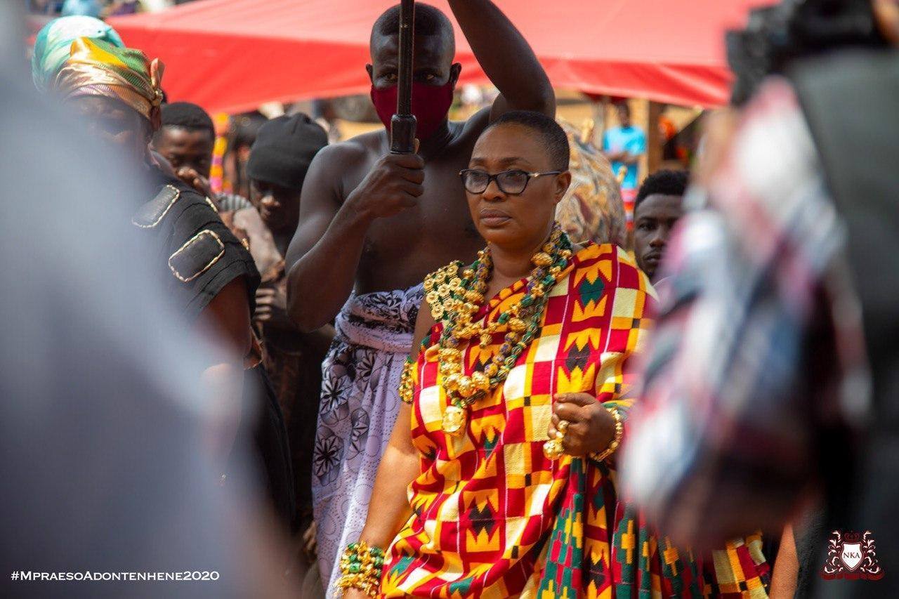 Tone down on the fashion if you want to be successful – Queen mother advises young ladies