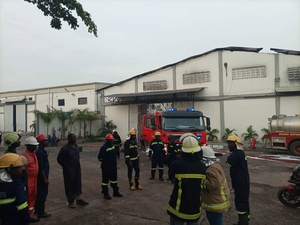 Multipac Ghana Ltd.’s warehouse is destroyed by fire