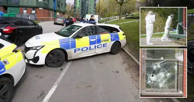 A 20-year-old man was shot dead as police began a murder investigation