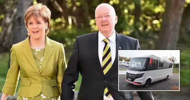 Authorities “seize a luxurious camper van from the mother-in-law of Nicola Sturgeon”