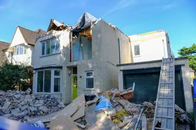 House still ‘a building site’ after it was knocked down in a row