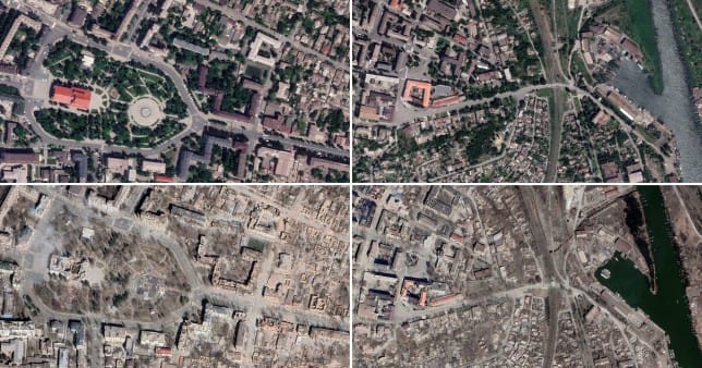 A Google Earth update reveals Russia’s brutal Mariupol bombing