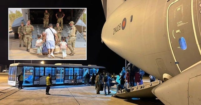 536 British nationals are evacuated from Sudan by the UK