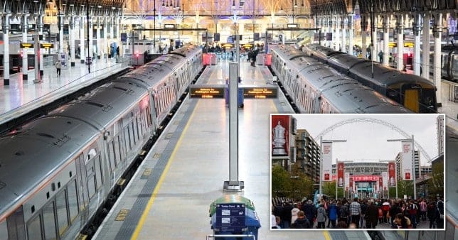 Train workers plan going on strike on FA Cup final day
