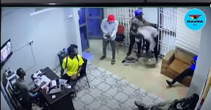 CCTV footage of how gang robbed Gold buying agency in Tarkwa