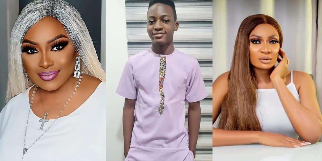 Victoria Inyama offer prayers for May Edochie as she’s laid her son to rest