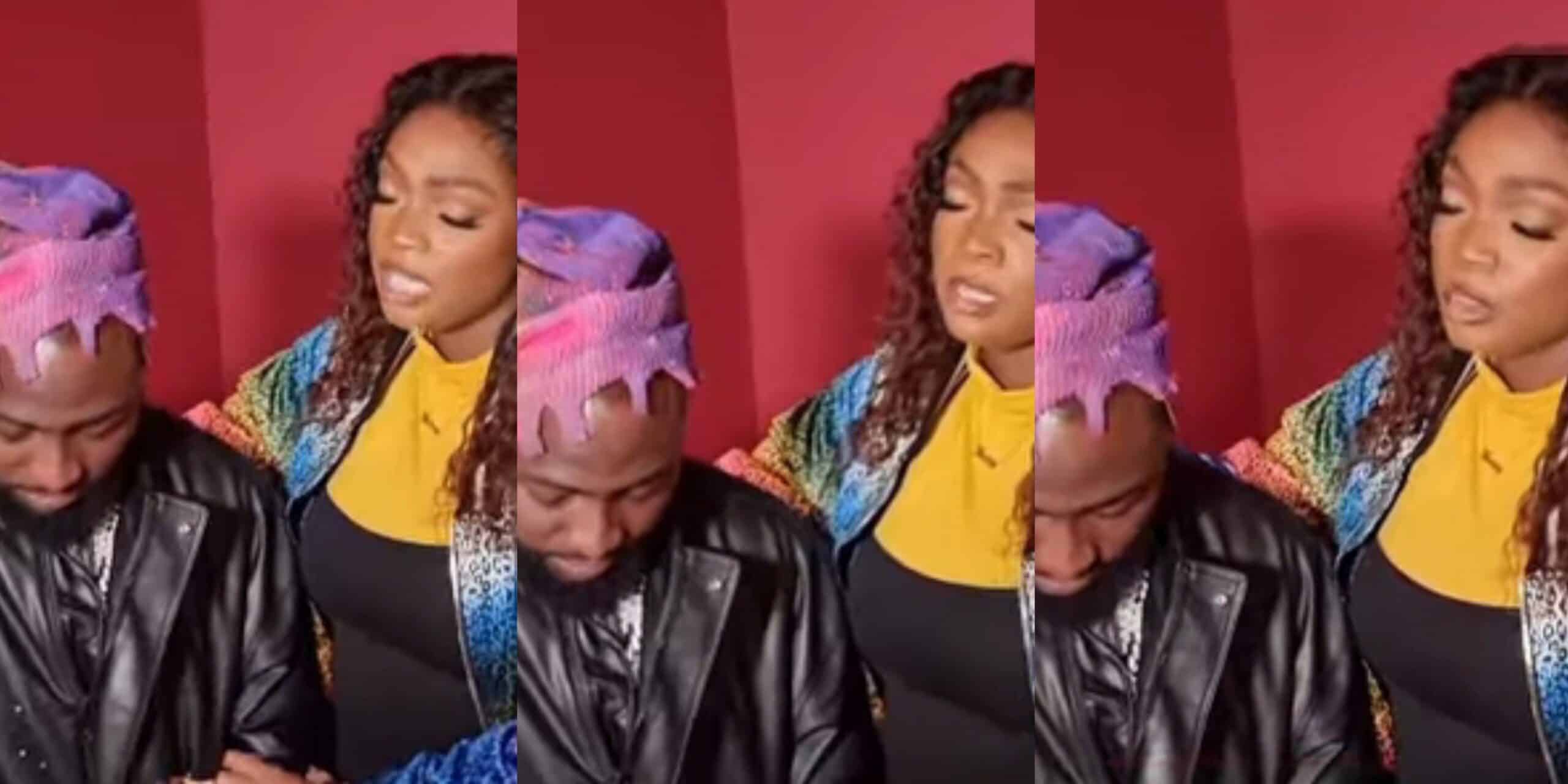 Davido’s sister prays for him before his London concert