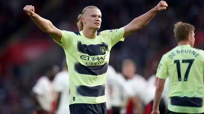 ‘Goal scoring machine’ Haaland gives City title win hope