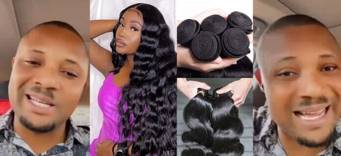 Stop buying expensive wigs if you don’t own 2 plots of land – Man tells women