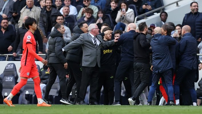 FA fines Brighton, Tottenham £100k each for touchline clash