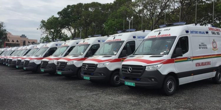 ‘Brand new’ Ghana-branded ambulance shockingly makes it to Dubai auction fleet