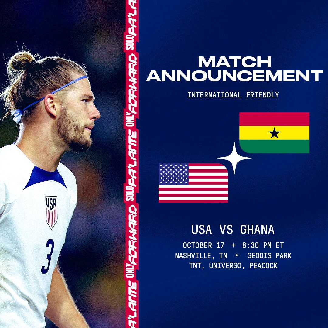 Black Stars to play a friendly against   USA on October 17