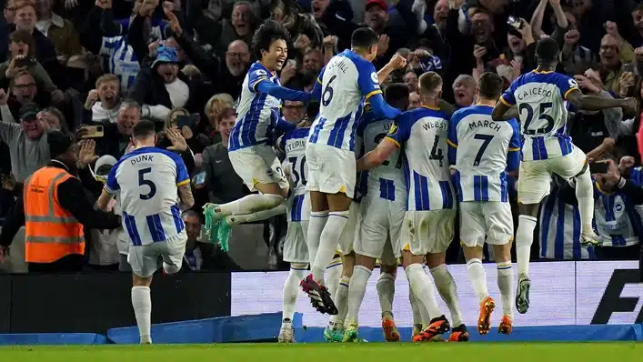 Man Utd lose to Brighton as Mac Allister scores penalty