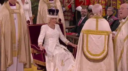 Camilla given the crown of Queen Mary