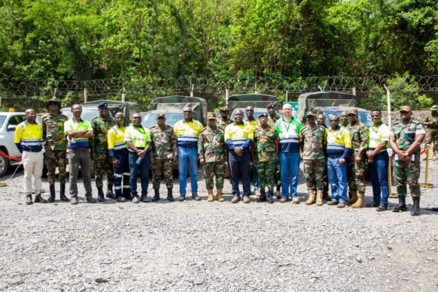 GAF’s Chief of Army Staff pays working visit to Obuasi mine