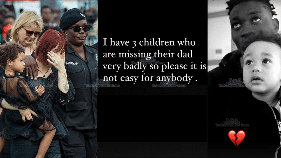 “My children are missing their dad very badly, it is not easy” – Christian Atsu’s wife laments