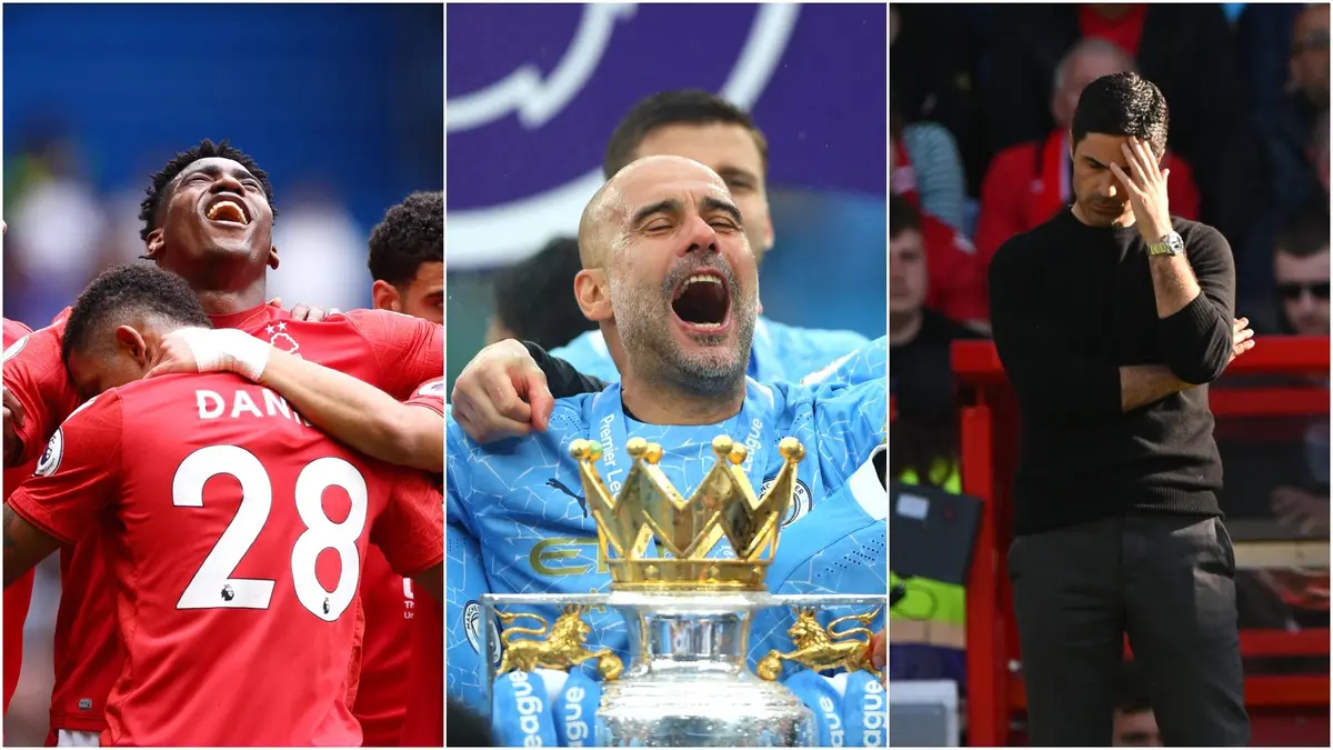 Man City wins third consecutive league title as Arsenal’s form dips against Nottingham