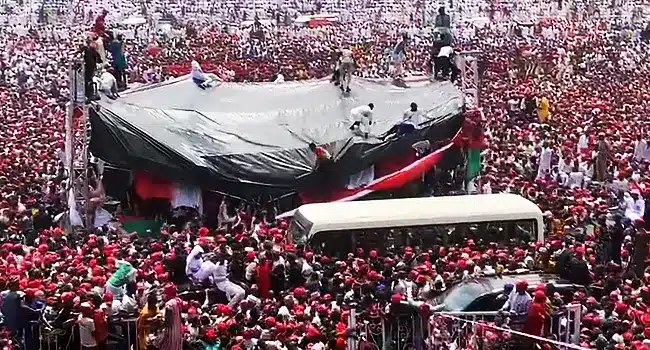 Stage collapses during Abba Kabir’s inauguration