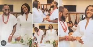 Netizens react to Davido and Chioma’s court wedding