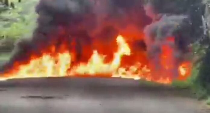 Fuel tanker explodes at Mamfe mountains