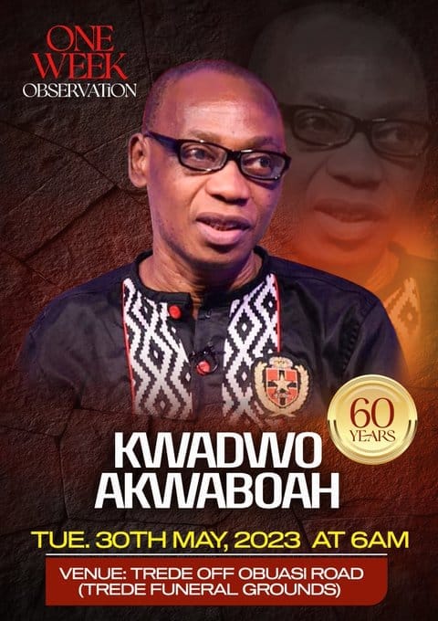 Pictures of Akwaboah Snr’s one-week memorial
