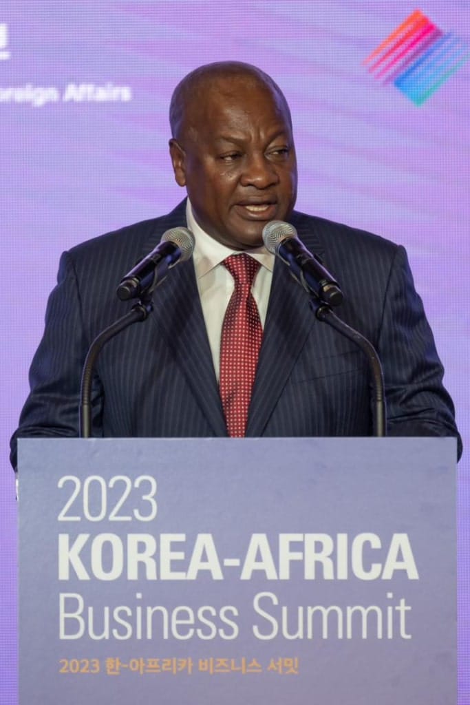 Help our young people see a much brighter future – Mahama appeals to Korea