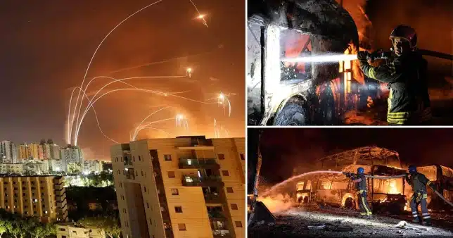 Several missile and drone attacks shook Kyiv hours after Zelensky’s visit to UK