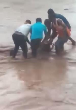 How 5 rescued man at the brink of death after Thursday’s downpour