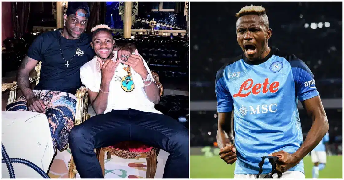Balotelli, Osimhen link up for a night out after Serie A win