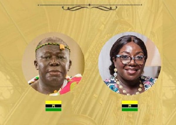 This why Asanteman’s flag was featured on King Charles III’s coronation flyer