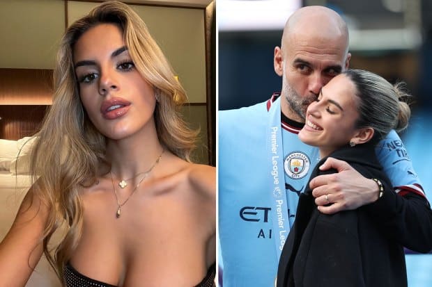 Guardiola’s charming daughter captivates fans during Man City title celebrations
