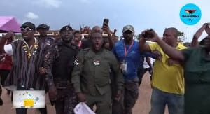 Video: How Sam George celebrated his victory