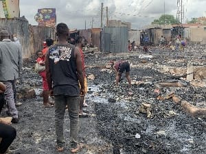 Residents suspect frequent Madina Ritz Junction fire outbreaks are caused by feuding factions