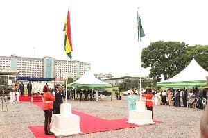 Ghana celebrates AU Day with flag-raising ceremony