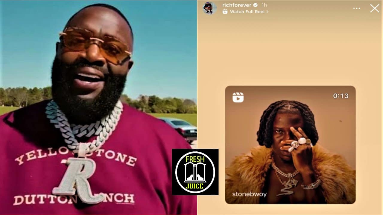 Rick Ross promotes Stonebwoy’s 5th Dimension album