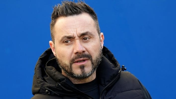 De Zerbi impressed by compliments but recognises Guardiola as benchmark