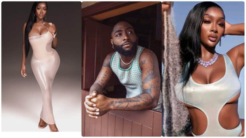 ‘You told me Chioma is manic’ –                                                                                                                                                                                                                          Davido’s new baby Anita Brown
