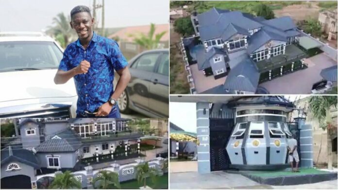 Ghanaians reacts to Agya Koo’s magnificent mansion in Kumasi