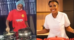 Hilda Baci reacts to Chef Dammy’s cooking challenge
