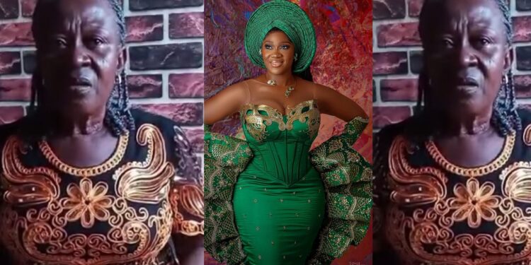 “Mercy Johnson is not her real name” – Woman who claims to be Mercy’s mother cries 