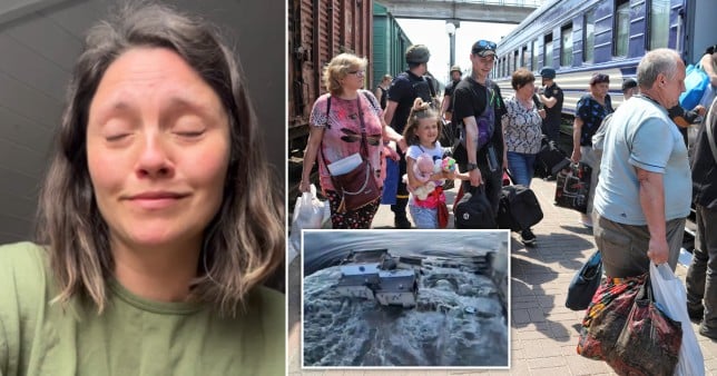 TV chef cries after dam burst in Ukraine